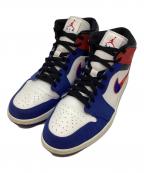 NIKEナイキ）の古着「NIKE AIR JORDAN1 MID」｜ブルー×レッド×ホワイト