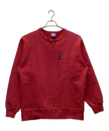 Champion（チャンピオン）の古着「刺繍スウェット」｜レッド