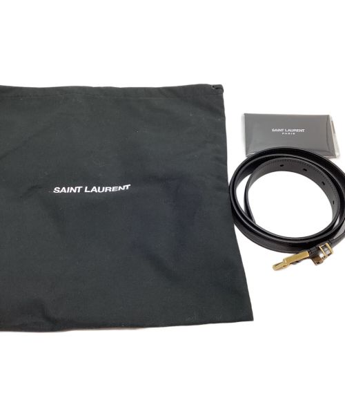 Saint Laurent Paris（サンローランパリ）Saint Laurent Paris (サンローランパリ) ロゴバックルベルト ブラックの古着・服飾アイテム