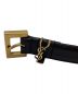Saint Laurent Paris (サンローランパリ) ロゴバックルベルト ブラック：41000円