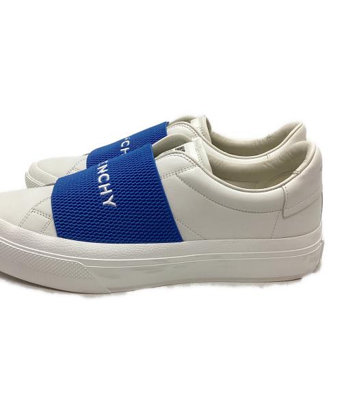 GIVENCHY（ジバンシィ）GIVENCHY (ジバンシィ) ローカットスニーカー ホワイト×ブルー サイズ:39の古着・服飾アイテム