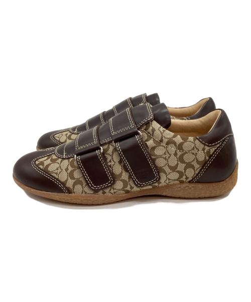 COACH（コーチ）COACH (コーチ) スニーカー ブラウン サイズ:6.5Mの古着・服飾アイテム