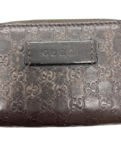 GUCCI（グッチ）GUCCI (グッチ) マイクログッチシマ ミニコインケース ブラウンの古着・服飾アイテム