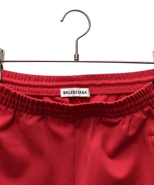 BALENCIAGA（バレンシアガ）BALENCIAGA (バレンシアガ) トラックパンツ レッド×ブラック サイズ:34の古着・服飾アイテム