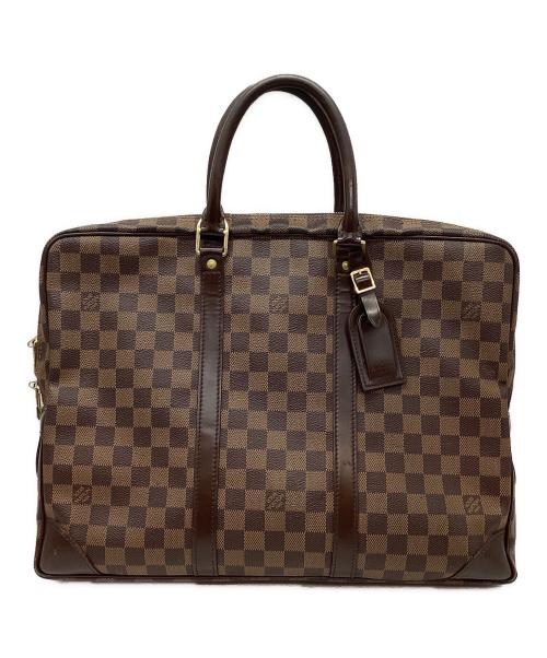LOUIS VUITTON（ルイ ヴィトン）LOUIS VUITTON (ルイ ヴィトン) ポルト・ドキュマン ヴォワヤージュ ブラウンの古着・服飾アイテム