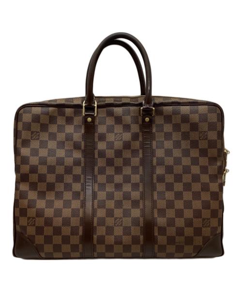 LOUIS VUITTON（ルイ ヴィトン）LOUIS VUITTON (ルイ ヴィトン) ポルト・ドキュマン ヴォワヤージュ ブラウンの古着・服飾アイテム