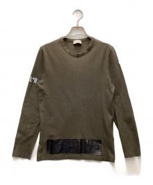 MONCLER（モンクレール）の古着「長袖カットソー」｜オリーブ×ブラック