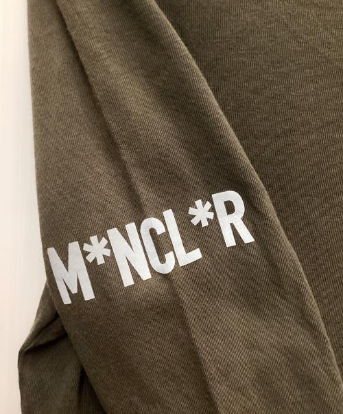 MONCLER（モンクレール）MONCLER (モンクレール) 長袖カットソー オリーブ×ブラック サイズ:XSの古着・服飾アイテム