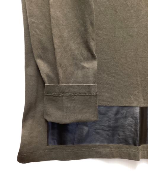 MONCLER（モンクレール）MONCLER (モンクレール) 長袖カットソー オリーブ×ブラック サイズ:XSの古着・服飾アイテム