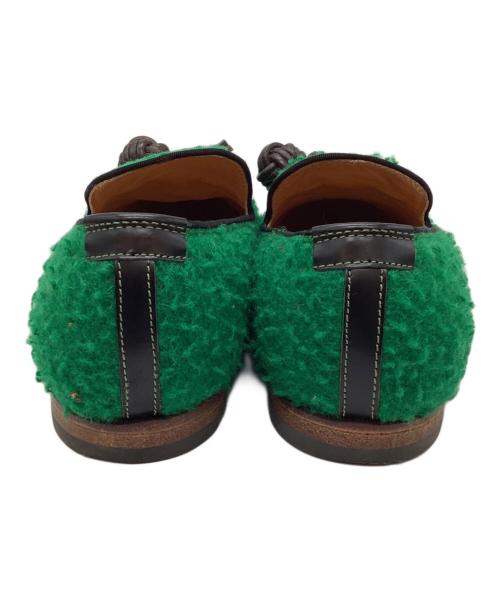 POLPETTA（ポルペッタ）POLPETTA (ポルペッタ) タッセルローファー グリーン サイズ:391/2の古着・服飾アイテム