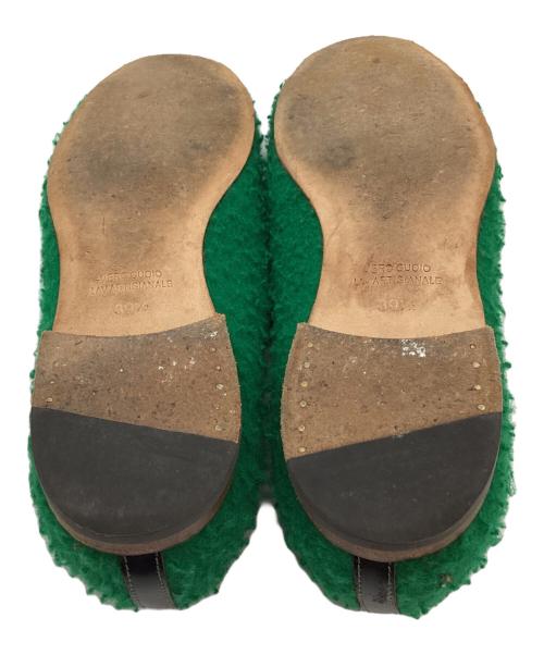 POLPETTA（ポルペッタ）POLPETTA (ポルペッタ) タッセルローファー グリーン サイズ:391/2の古着・服飾アイテム