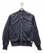 FACTOTUM JEANSファクトタムジーンズ）の古着「塩縮ナイロンMA-1」｜ネイビー