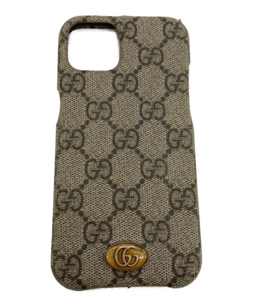 GUCCI（グッチ）GUCCI (グッチ) iPhone13用ケース グレージュの古着・服飾アイテム