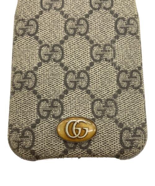 GUCCI（グッチ）GUCCI (グッチ) iPhone13用ケース グレージュの古着・服飾アイテム