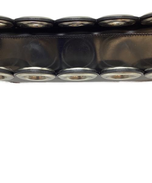 PORTER×Sister（ポーター×シスター）PORTER×Sister (ポーター×シスター) Leather ruffile shoulder bag ブラックの古着・服飾アイテム