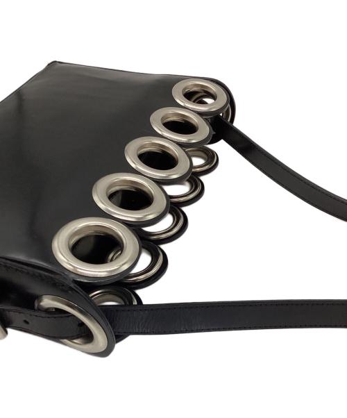 PORTER×Sister（ポーター×シスター）PORTER×Sister (ポーター×シスター) Leather ruffile shoulder bag ブラックの古着・服飾アイテム