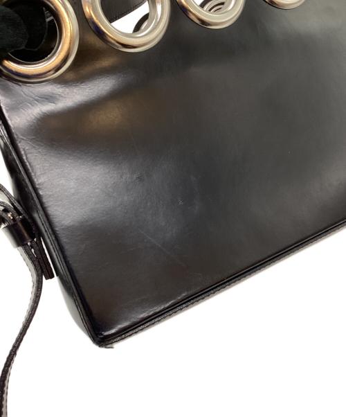 PORTER×Sister（ポーター×シスター）PORTER×Sister (ポーター×シスター) Leather ruffile shoulder bag ブラックの古着・服飾アイテム