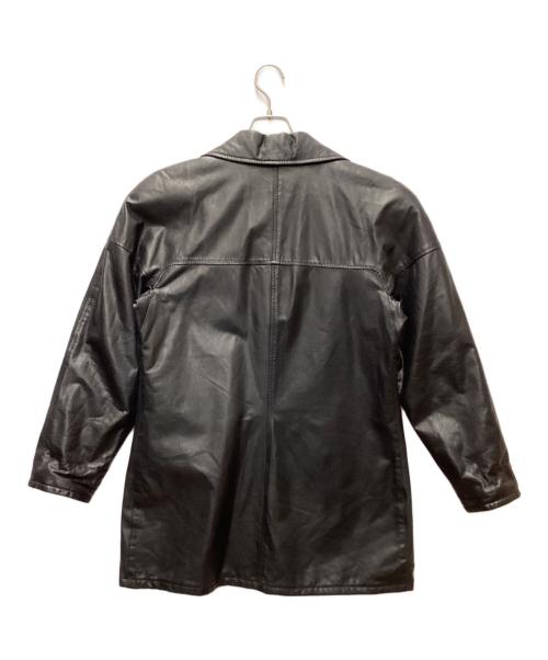 不明（不明）不明 (フメイ) レザージャケット ブラック サイズ:Lの古着・服飾アイテム