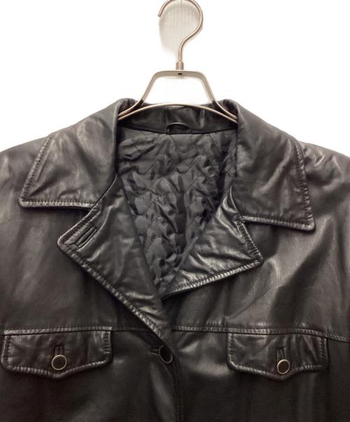 不明（不明）不明 (フメイ) レザージャケット ブラック サイズ:Lの古着・服飾アイテム