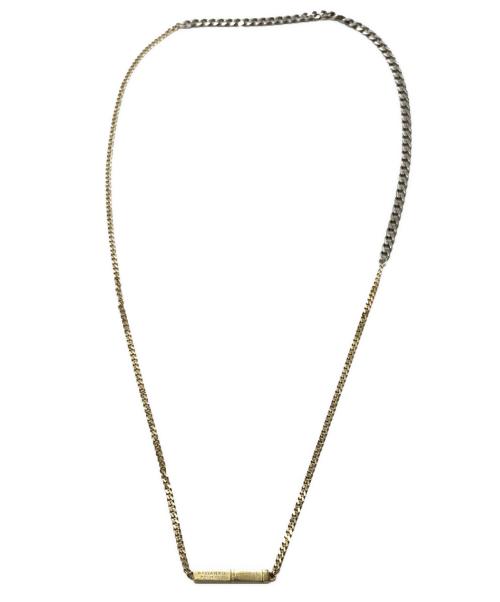 BOTTEGA VENETA（ボッテガベネタ）BOTTEGA VENETA (ボッテガベネタ) チェーンネックレス シルバー×ゴールドの古着・服飾アイテム