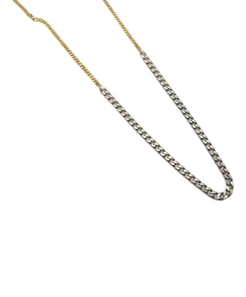 BOTTEGA VENETA（ボッテガベネタ）BOTTEGA VENETA (ボッテガベネタ) チェーンネックレス シルバー×ゴールドの古着・服飾アイテム