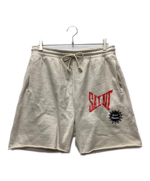 SAINT MICHAEL（セントマイケル）SAINT MICHAEL (セントマイケル) ハーフスウェットパンツ アイボリー サイズ:Mの古着・服飾アイテム