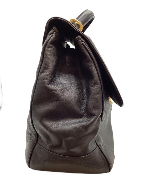 BALLY（バリー）BALLY (バリー) ブリーフケース ブラック×ゴールドの古着・服飾アイテム