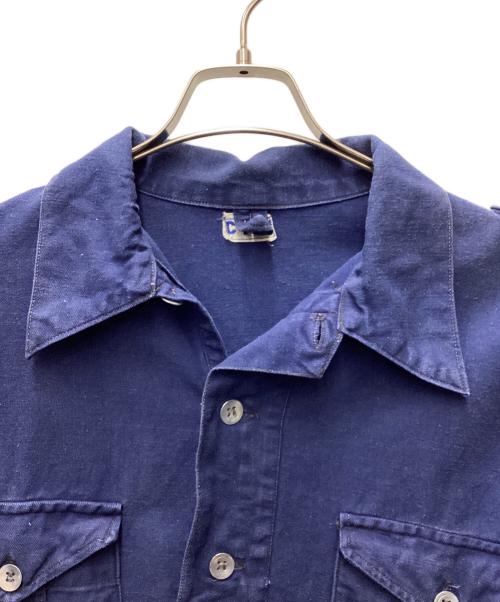 EURO MILITARY（ユーロミリタリー）EURO MILITARY (ユーロミリタリー) オーバージャケット ネイビー サイズ:Lの古着・服飾アイテム