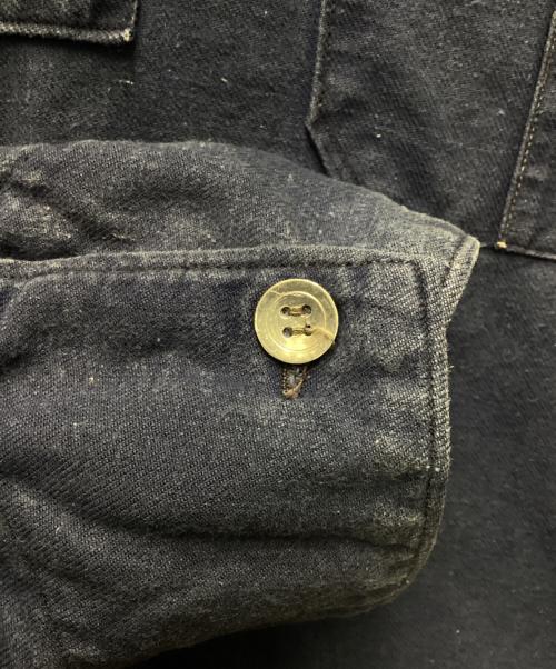 EURO MILITARY（ユーロミリタリー）EURO MILITARY (ユーロミリタリー) オーバージャケット ネイビー サイズ:Lの古着・服飾アイテム