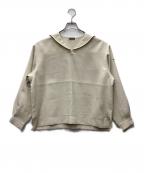 ORCIVALオーシバル）の古着「セーラーカラー 長袖シャツ」｜ベージュ