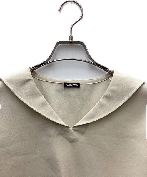ORCIVAL（オーシバル）ORCIVAL (オーシバル) セーラーカラー 長袖シャツ ベージュ サイズ:１の古着・服飾アイテム