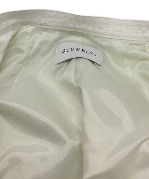 STUMBLY（スタンブリ―）STUMBLY (スタンブリ―) 切替ジャケット ホワイト サイズ:38の古着・服飾アイテム