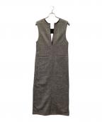 Adam et Ropeアダム エ ロペ）の古着「2WAYツイードジャンパースカート」｜グレー