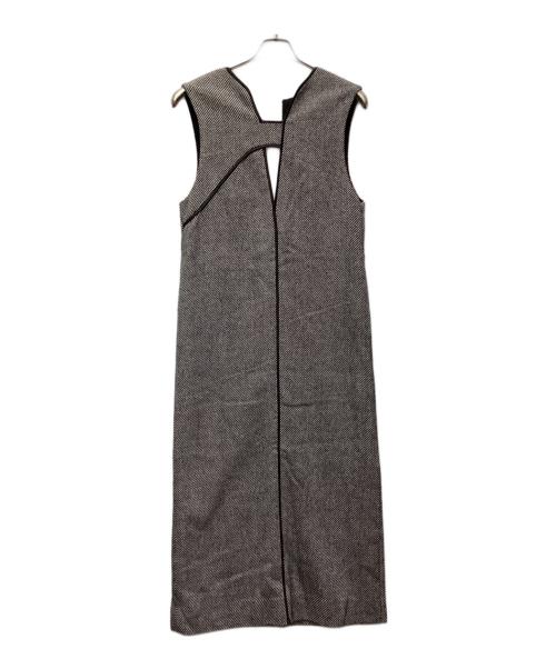 Adam et Rope（アダム エ ロペ）Adam et Rope (アダム エ ロペ) 2WAYツイードジャンパースカート グレー サイズ:38の古着・服飾アイテム