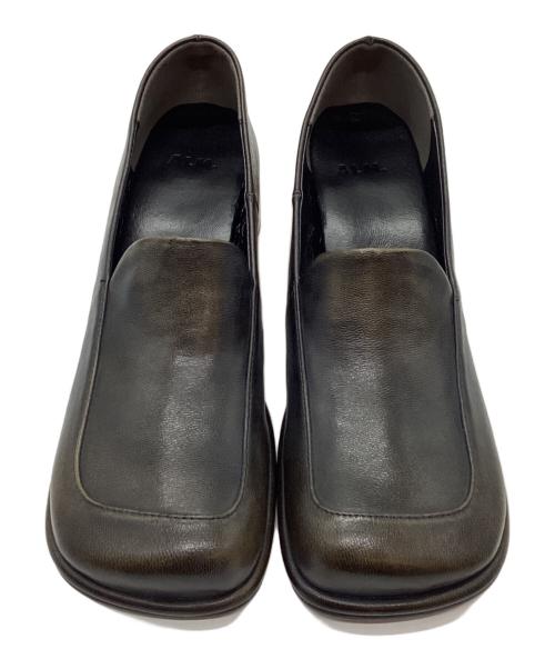 ALM.（アルム）ALM. (アルム) スクエアヒールパンプス ブラック サイズ:36の古着・服飾アイテム