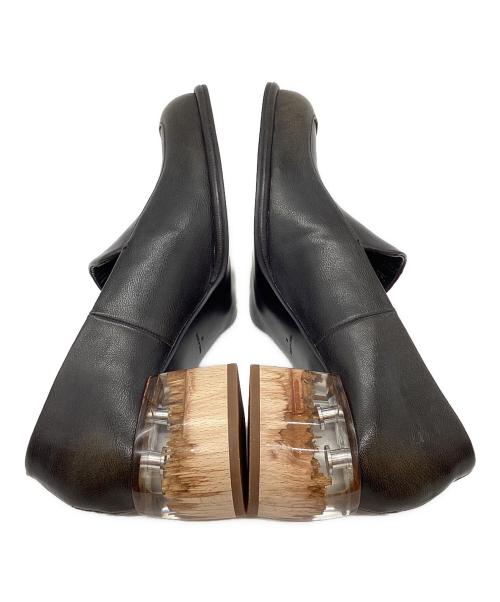 ALM.（アルム）ALM. (アルム) スクエアヒールパンプス ブラック サイズ:36の古着・服飾アイテム