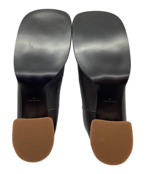 ALM.（アルム）ALM. (アルム) スクエアヒールパンプス ブラック サイズ:36の古着・服飾アイテム