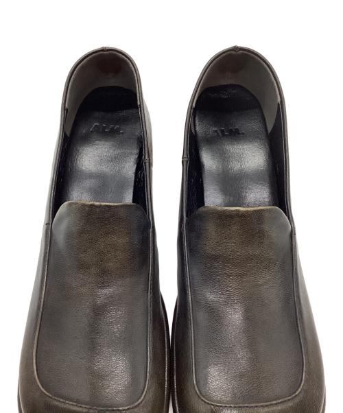 ALM.（アルム）ALM. (アルム) スクエアヒールパンプス ブラック サイズ:36の古着・服飾アイテム