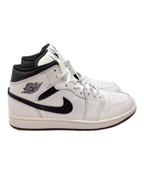 NIKE（ナイキ）NIKE (ナイキ) JORDAN BRAND AIR JORDAN 1 MID ブラック×ホワイト サイズ:３０cmの古着・服飾アイテム