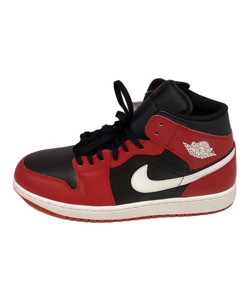 NIKE（ナイキ）NIKE (ナイキ) AIR JORDAN 1　MID（エアジョーダン1ミッド） ブラック×レッド サイズ:30cmの古着・服飾アイテム