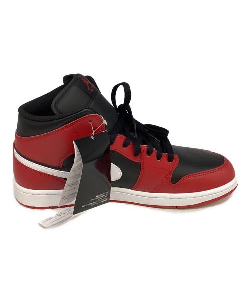 NIKE（ナイキ）NIKE (ナイキ) AIR JORDAN 1　MID（エアジョーダン1ミッド） ブラック×レッド サイズ:30cmの古着・服飾アイテム