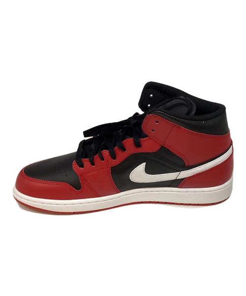 NIKE（ナイキ）NIKE (ナイキ) AIR JORDAN 1　MID（エアジョーダン1ミッド） ブラック×レッド サイズ:30cmの古着・服飾アイテム