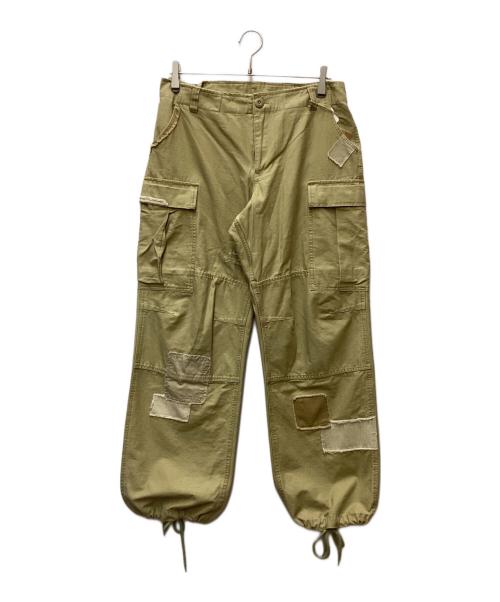 HOUSTON（ヒューストン）HOUSTON (ヒューストン) ミリタリーパンツ カーキ サイズ:Lの古着・服飾アイテム