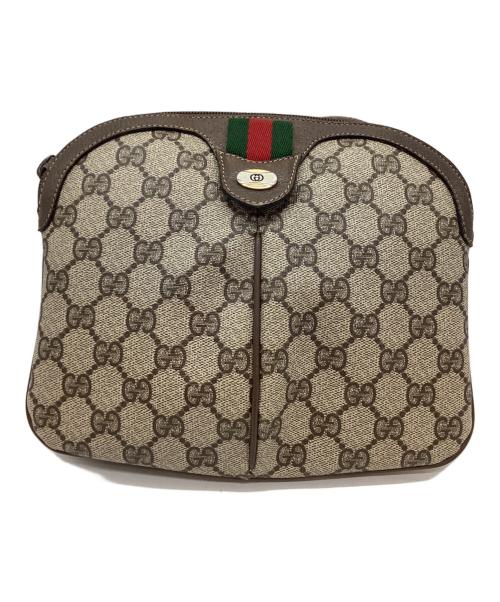GUCCI（グッチ）GUCCI (グッチ) ショルダーバッグ ベージュ×ブラウンの古着・服飾アイテム