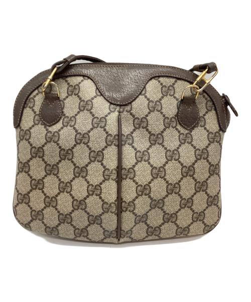 GUCCI（グッチ）GUCCI (グッチ) ショルダーバッグ ベージュ×ブラウンの古着・服飾アイテム