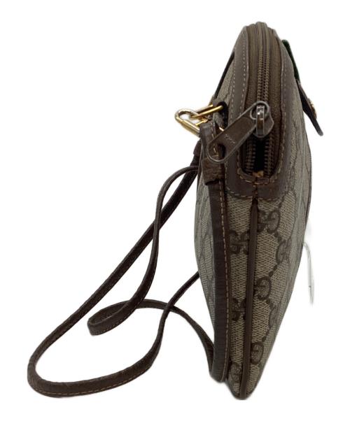 GUCCI（グッチ）GUCCI (グッチ) ショルダーバッグ ベージュ×ブラウンの古着・服飾アイテム