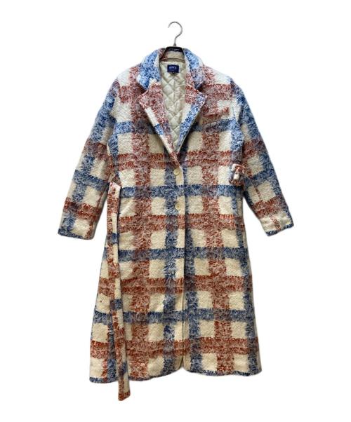 LEVI'S（リーバイス）LEVI'S (リーバイス) BURUSH PLAID OVERCOAT トリコロールカラー サイズ:Mの古着・服飾アイテム