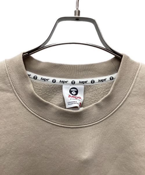 Aape BY A BATHING APE（エーエイプ バイ アベイシングエイプ）Aape BY A BATHING APE (エーエイプ バイ アベイシングエイプ) スウェット ベージュ サイズ:XLの古着・服飾アイテム