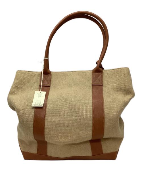 MOTHERHOUSE（マザーハウス）MOTHERHOUSE (マザーハウス) トートバッグ ベージュ×ブラウン 未使用品の古着・服飾アイテム