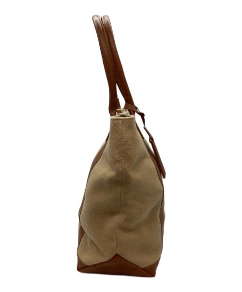 MOTHERHOUSE（マザーハウス）MOTHERHOUSE (マザーハウス) トートバッグ ベージュ×ブラウン 未使用品の古着・服飾アイテム